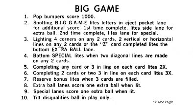 Instruction Cards